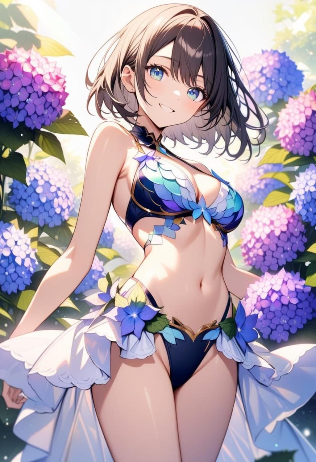 紫陽花ビキニ