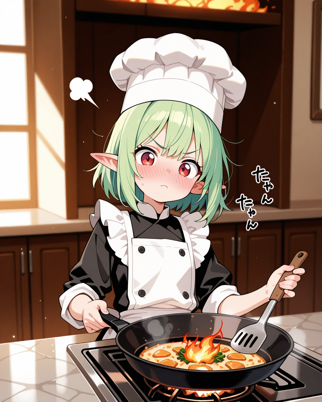 メイドの仕事は苦手だが料理は得意なうちのエルフさん