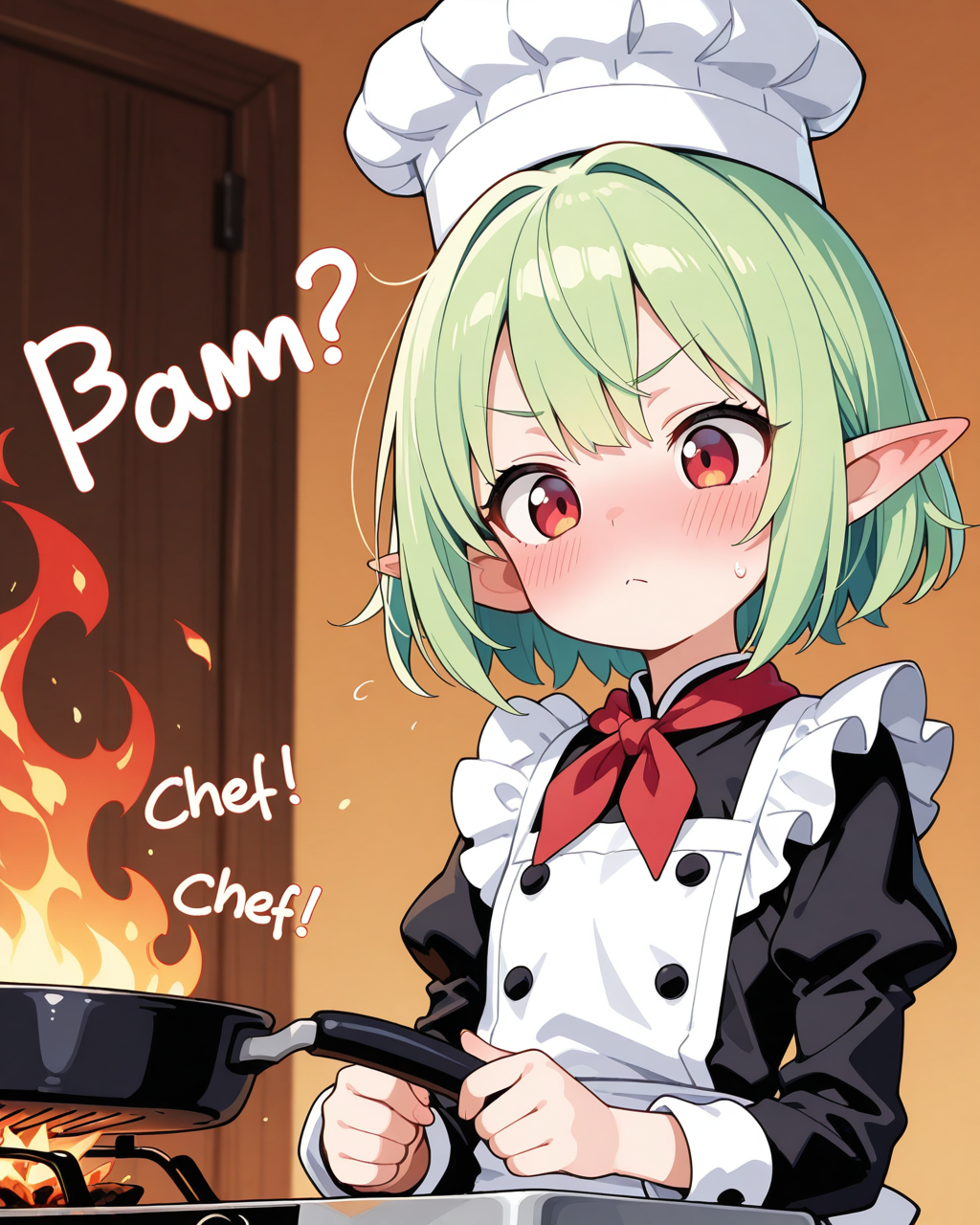 メイドの仕事は苦手だが料理は得意なうちのエルフさん