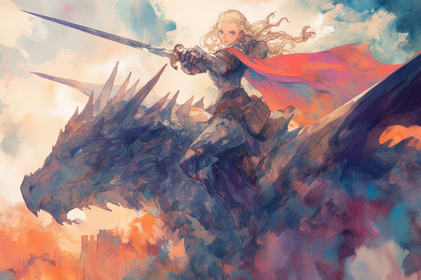 ドラゴンと少女（竜騎士）174 | の人気AIイラスト・グラビア