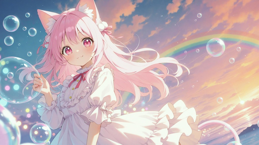 躍動ネコミミガール