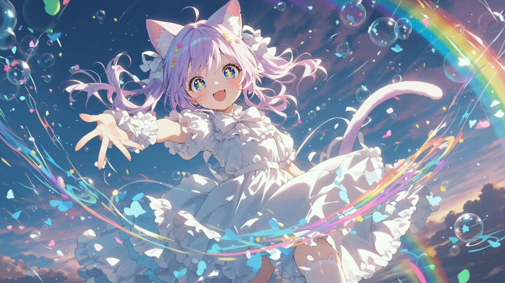 躍動ネコミミガール