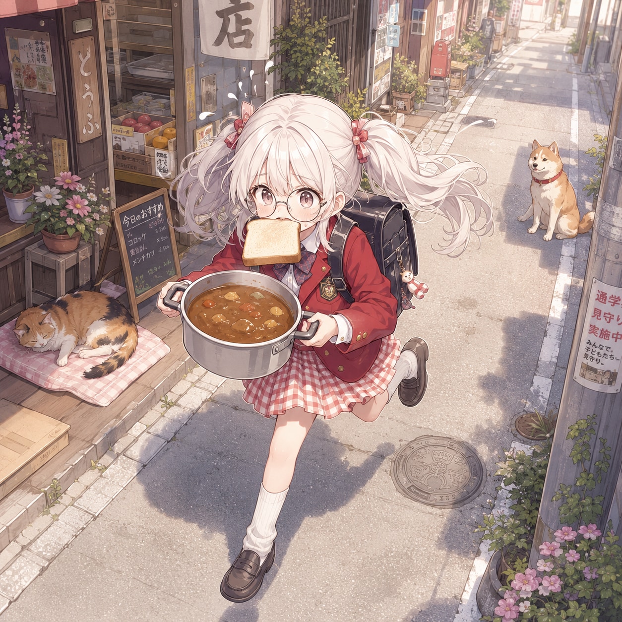 👓️🍛🍞🏃‍♀️