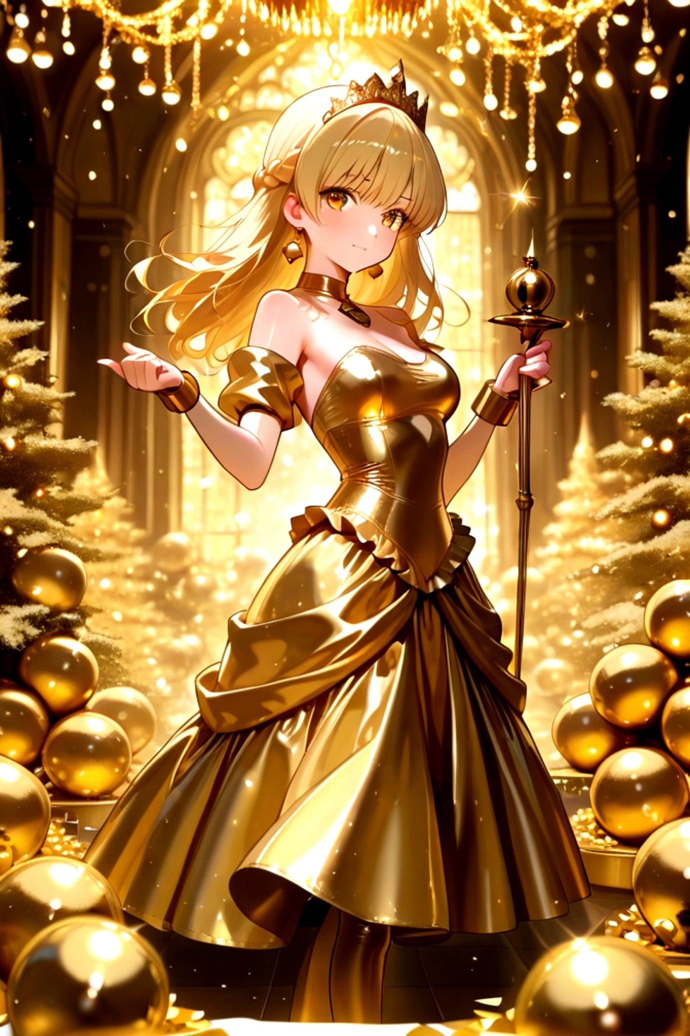 黄金のクリスマス | の人気AIイラスト・グラビア