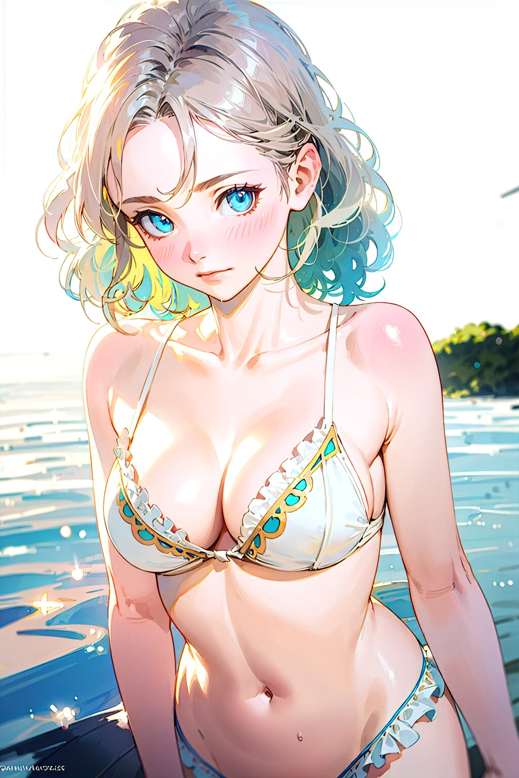 白ビキニ姉さん