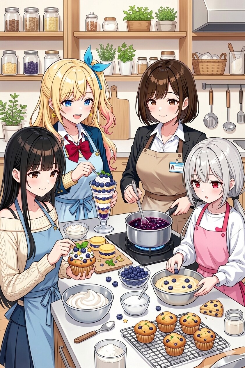 うちの子ブルーベリー料理祭り