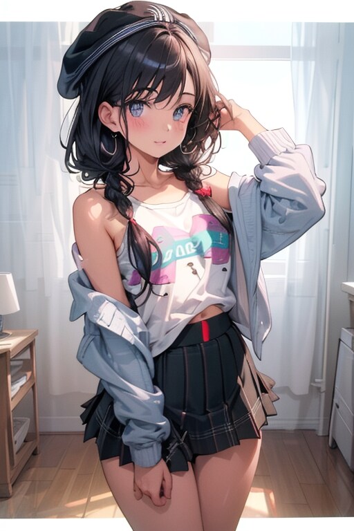三つ編みおさげ TOPAZ