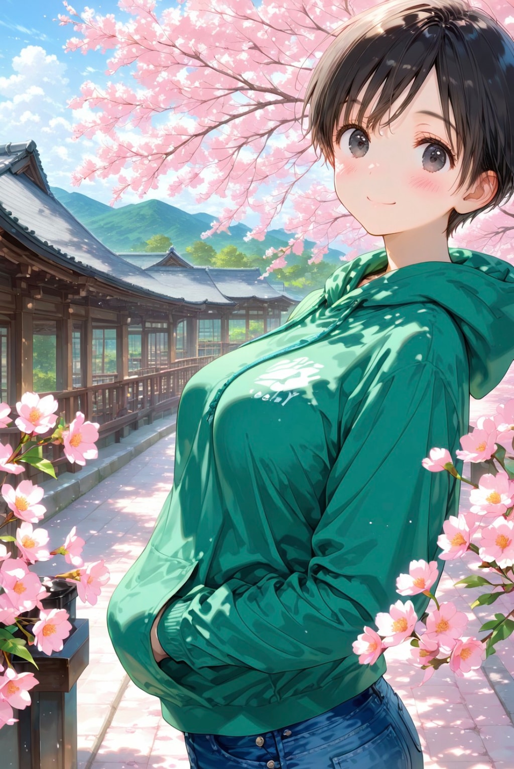 「おはよう✨️」早朝お散歩デート春🌸10