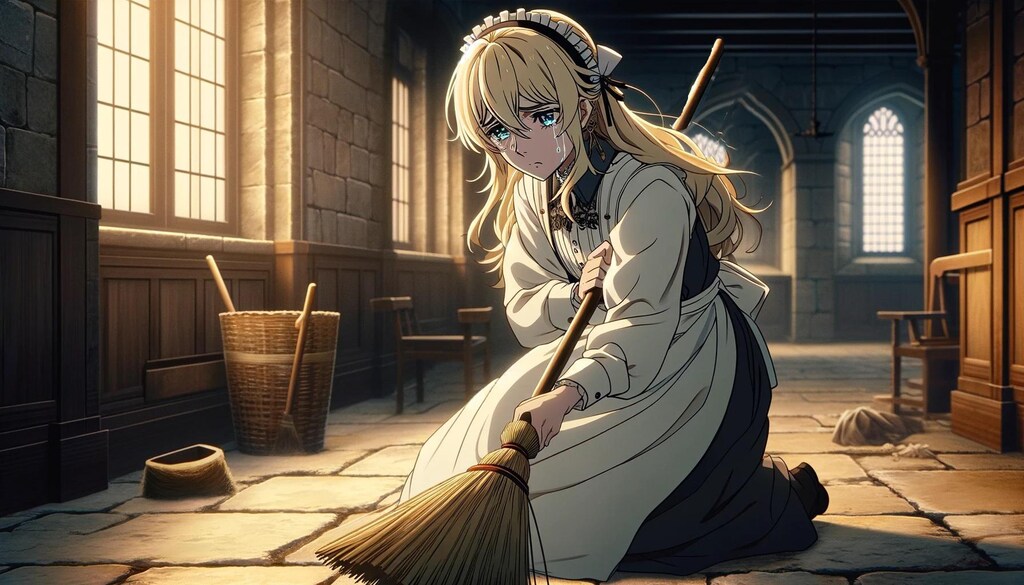 「このまま枯れていくの…？」（『エリサの清掃』 - 13）