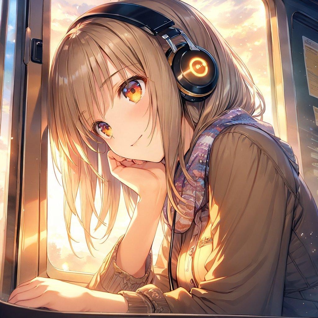 ヘッドホン少女01