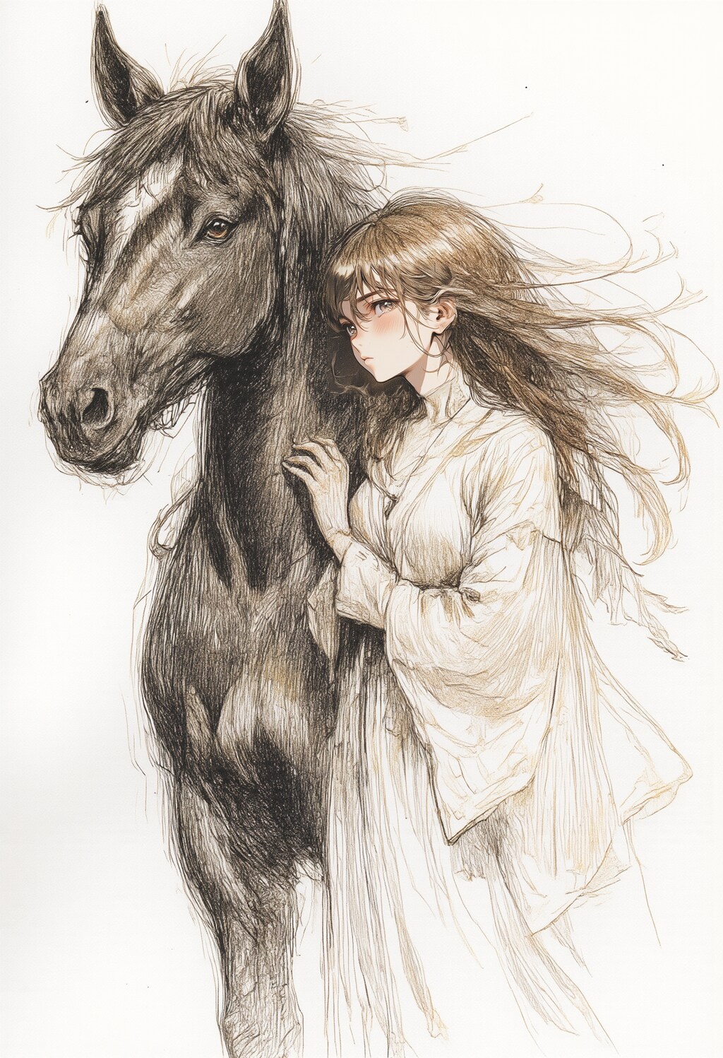 馬と少女 3