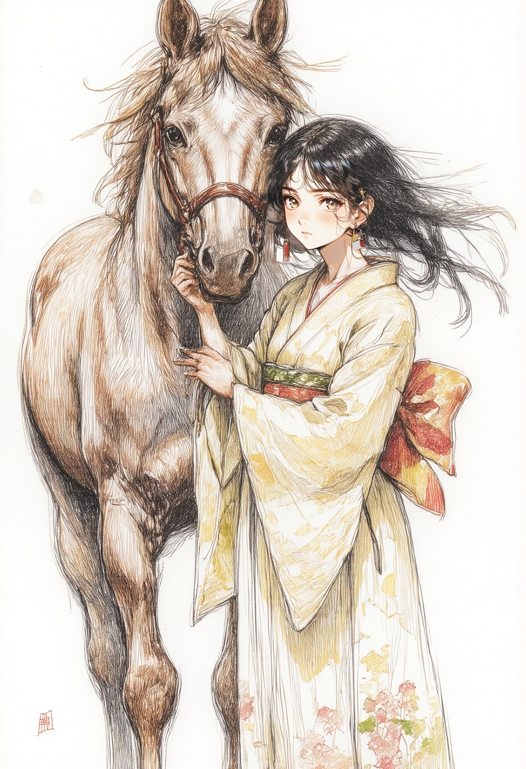 馬と少女 3
