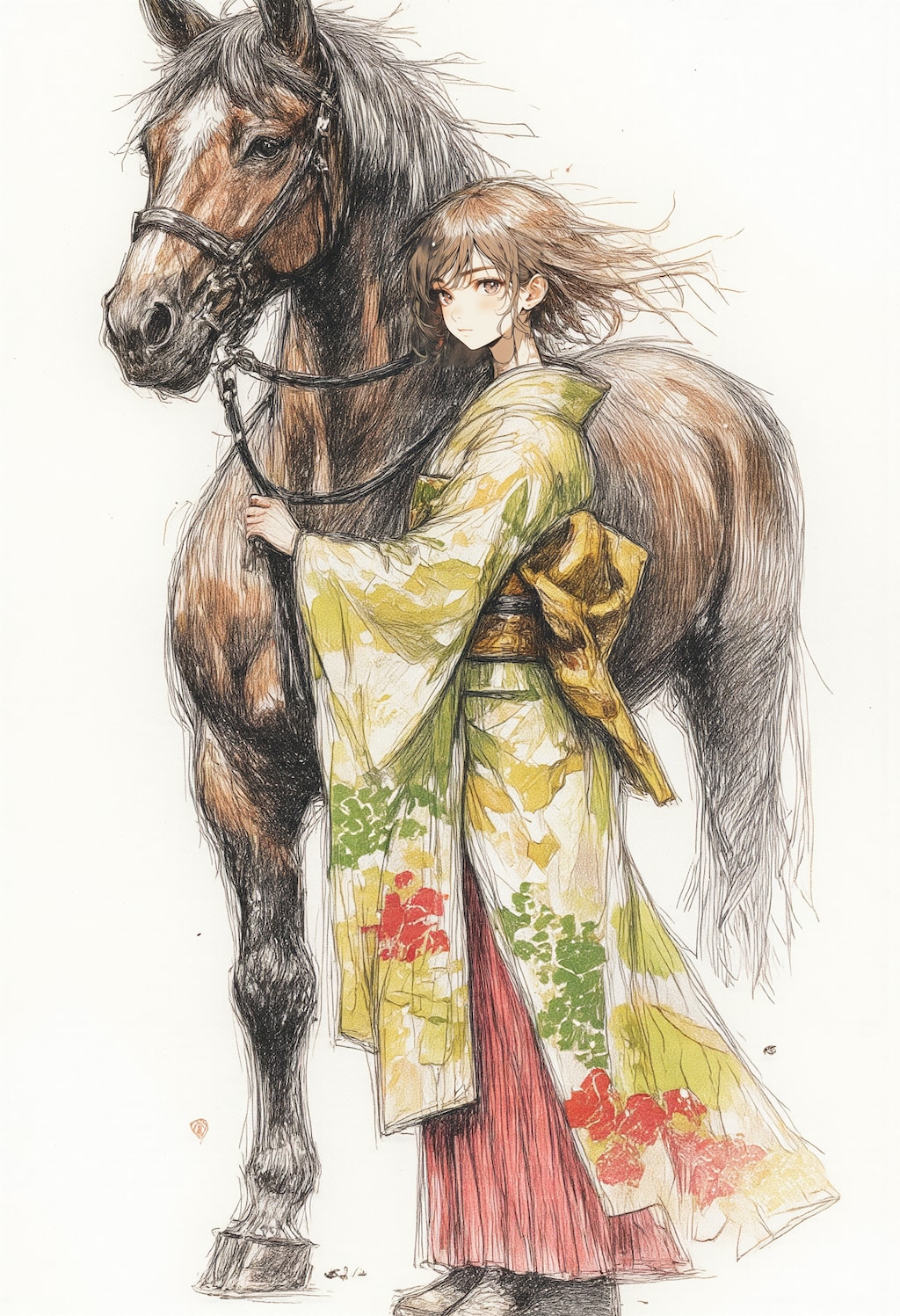 馬と少女 3
