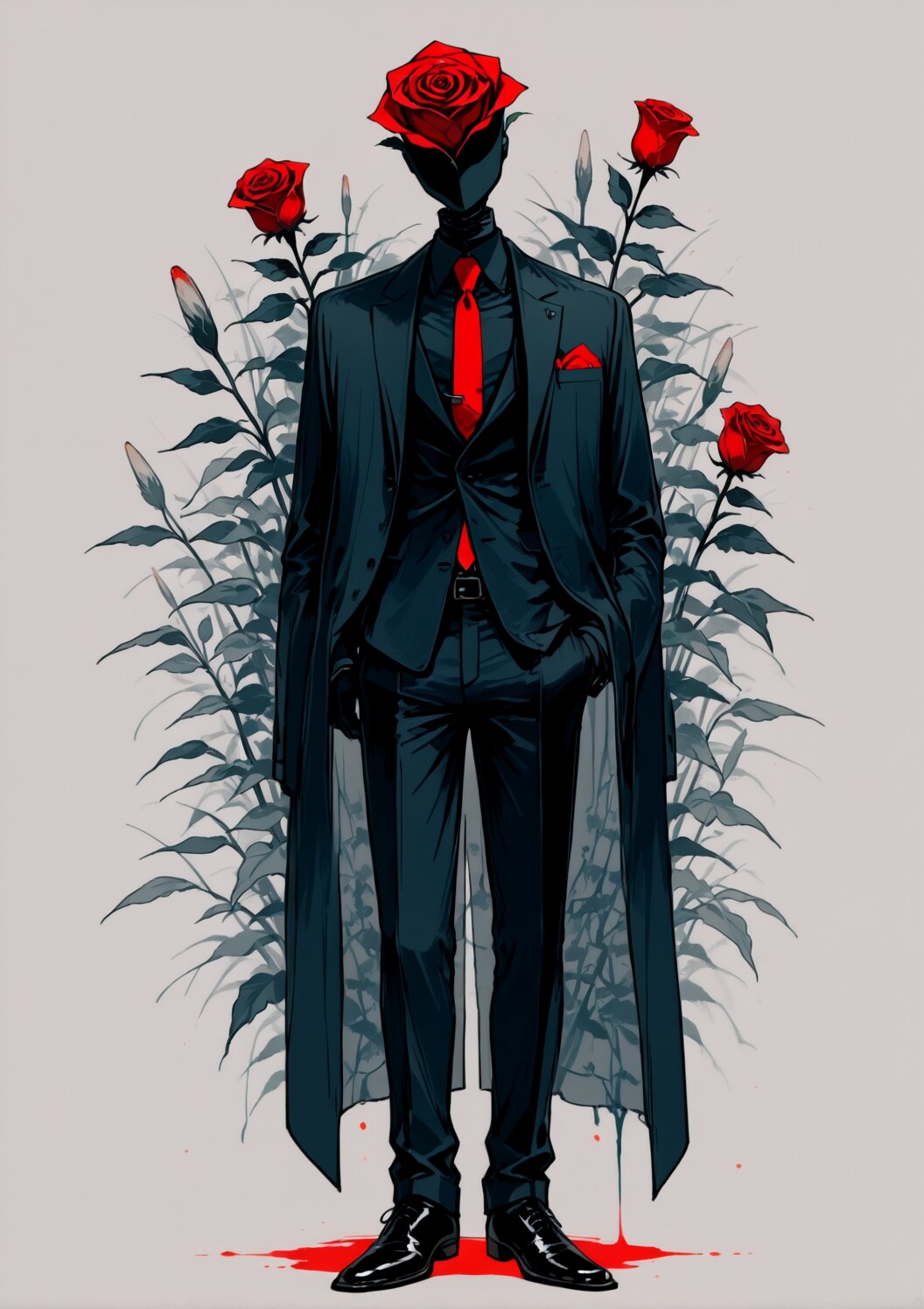 薔薇頭 | の人気AIイラスト・グラビア