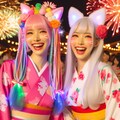 着物女子×２ 3枚目