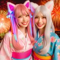 着物女子×２ 5枚目
