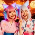 着物女子×２ 6枚目