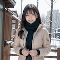 雪景色と女性 2 11枚目