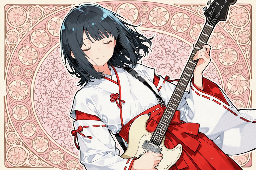 巫女ギター