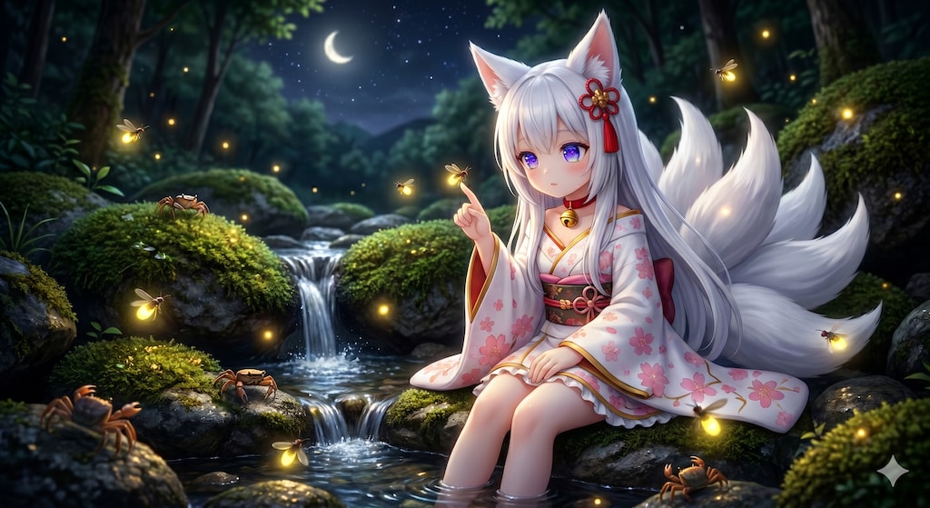 九尾の少女とちいさな光の案内人
