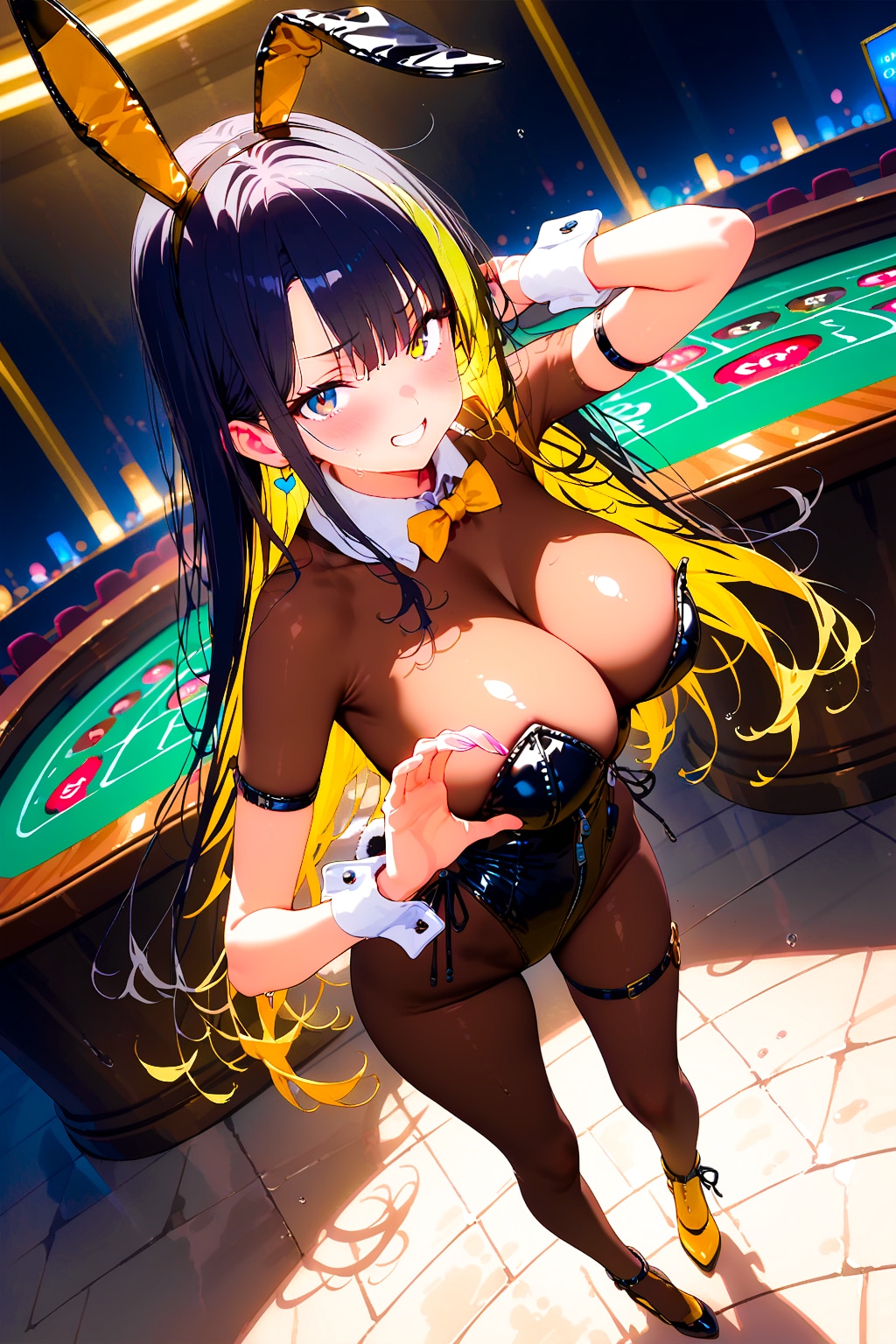 黒髪黒ぴち黒バニーギャルちゃん！