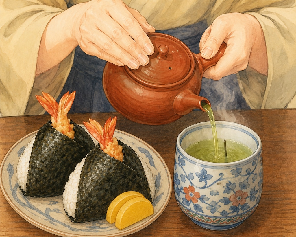 さあさ、お夜食よ。おたべなさいな。