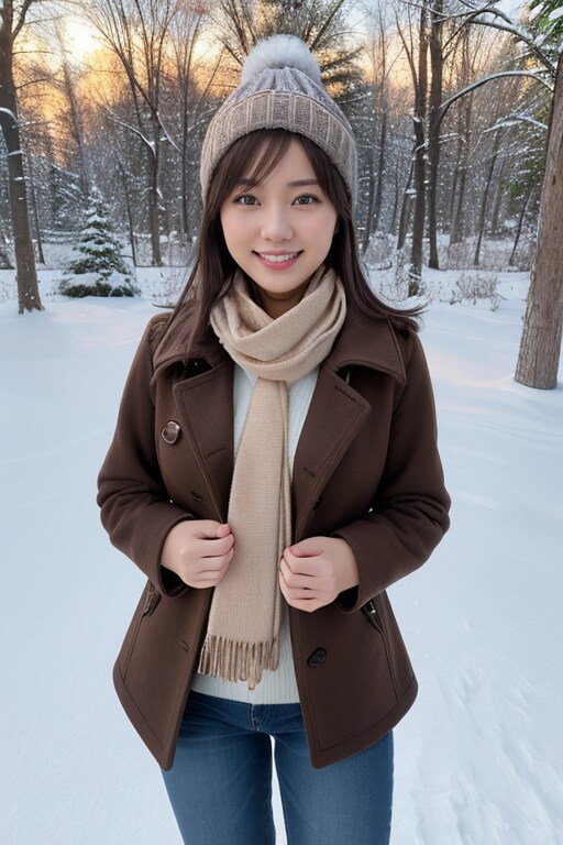 雪の散歩道