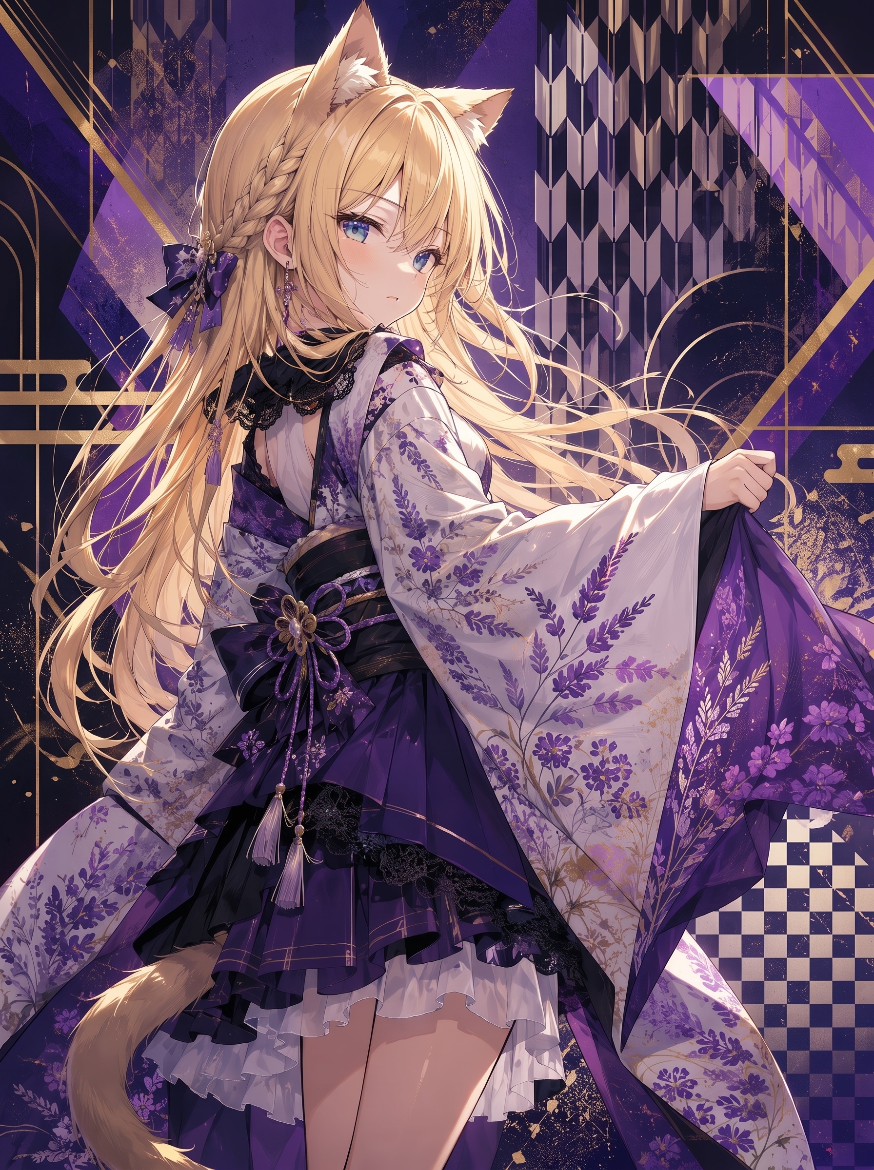 浴衣×ラベンダー🪻 | の人気AIイラスト・グラビア