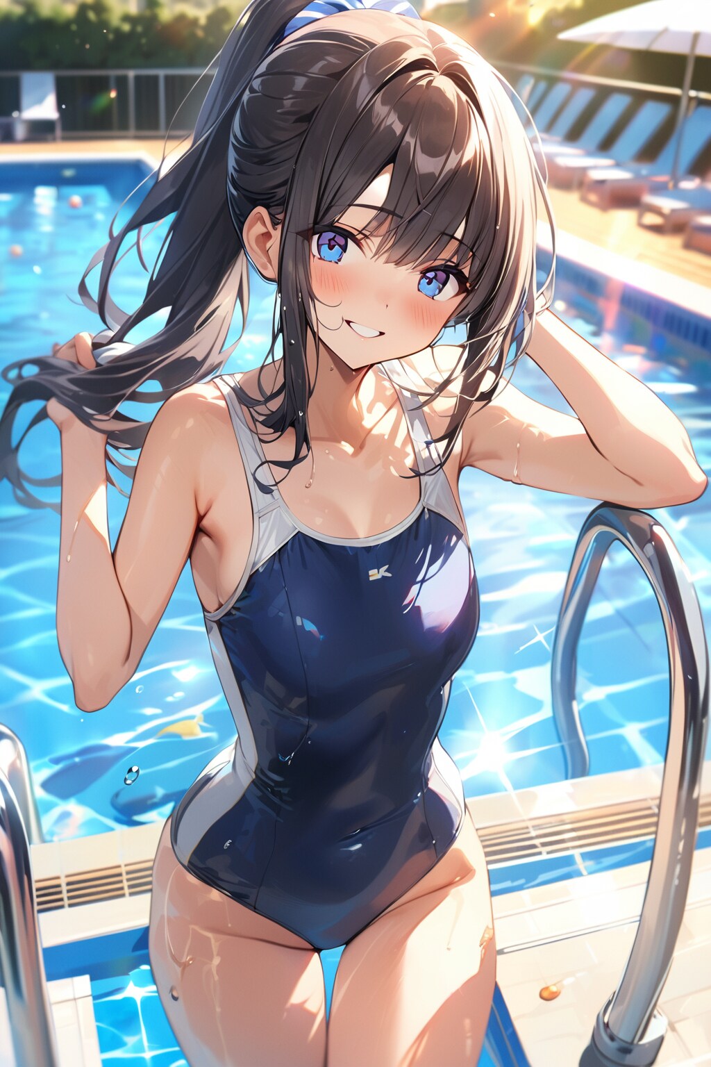 ねえ、泳がないの？