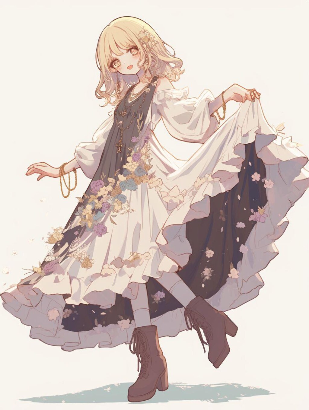 自慢のブーツで