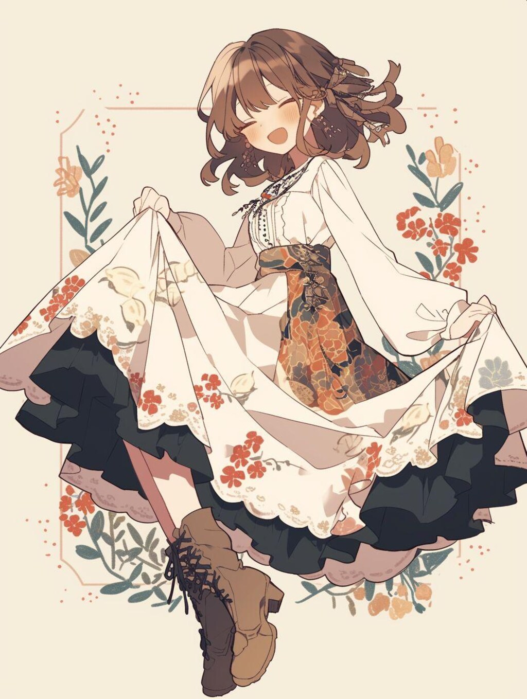 自慢のブーツで