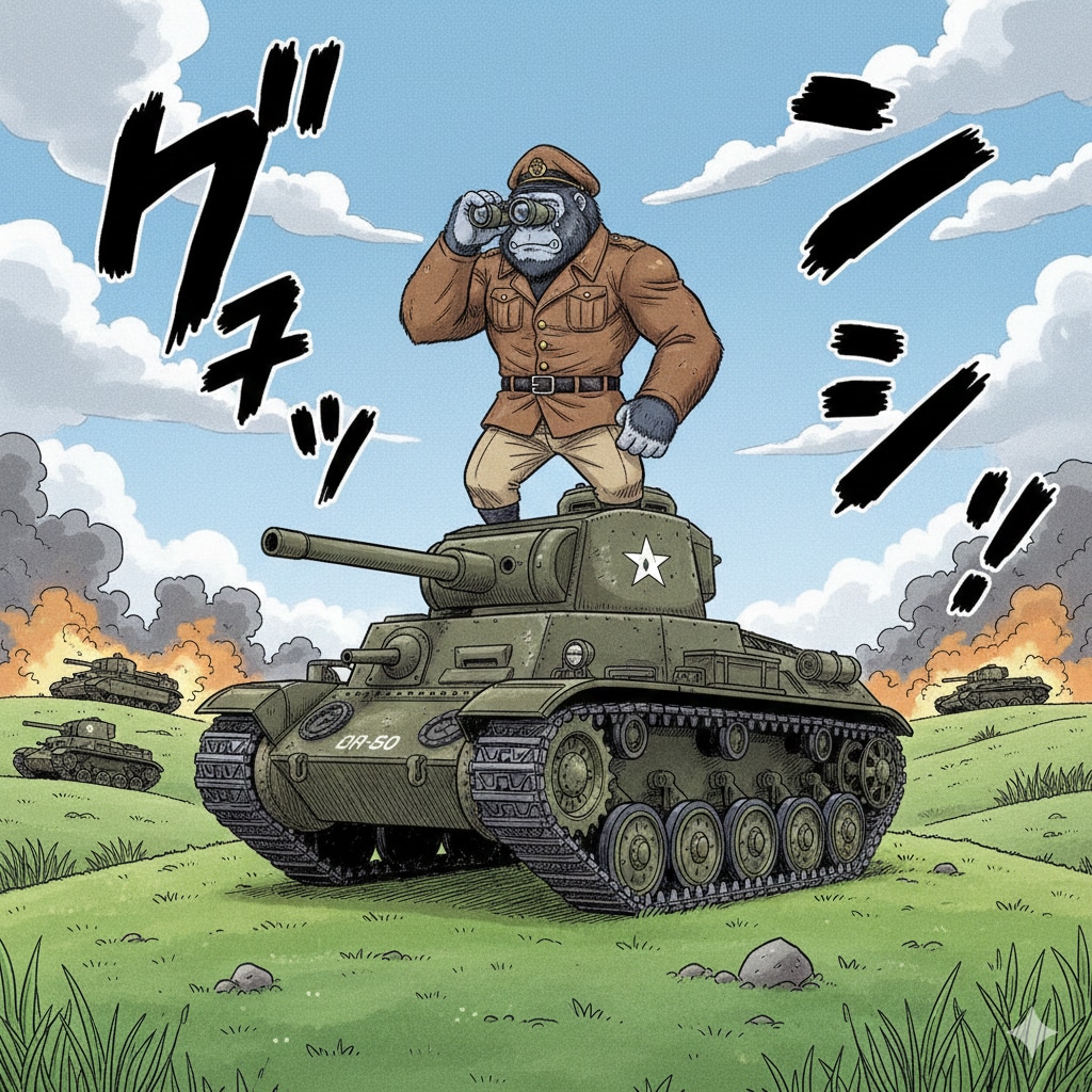 戦車道を極めるセンチメンタルゴリラ | の人気AIイラスト・グラビア