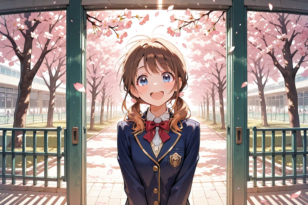 アイドル、ひな、入学式