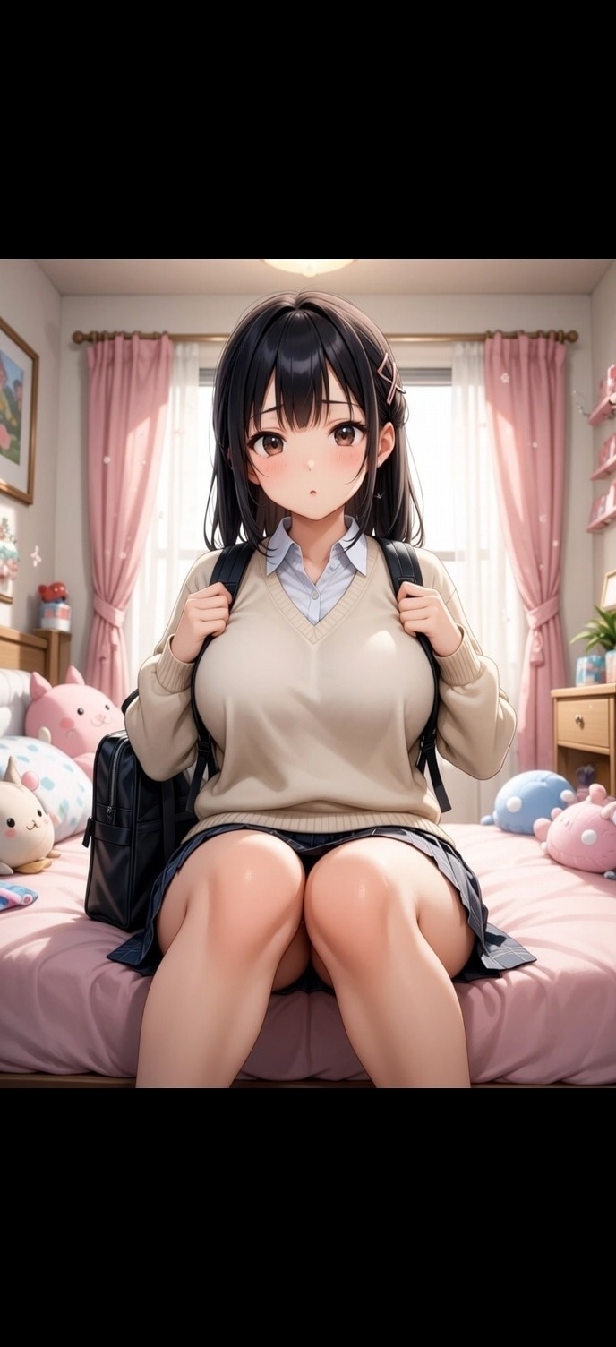 生徒の巨乳JCを、隠しカメラでいつでも拝める | の人気AIイラスト・グラビア