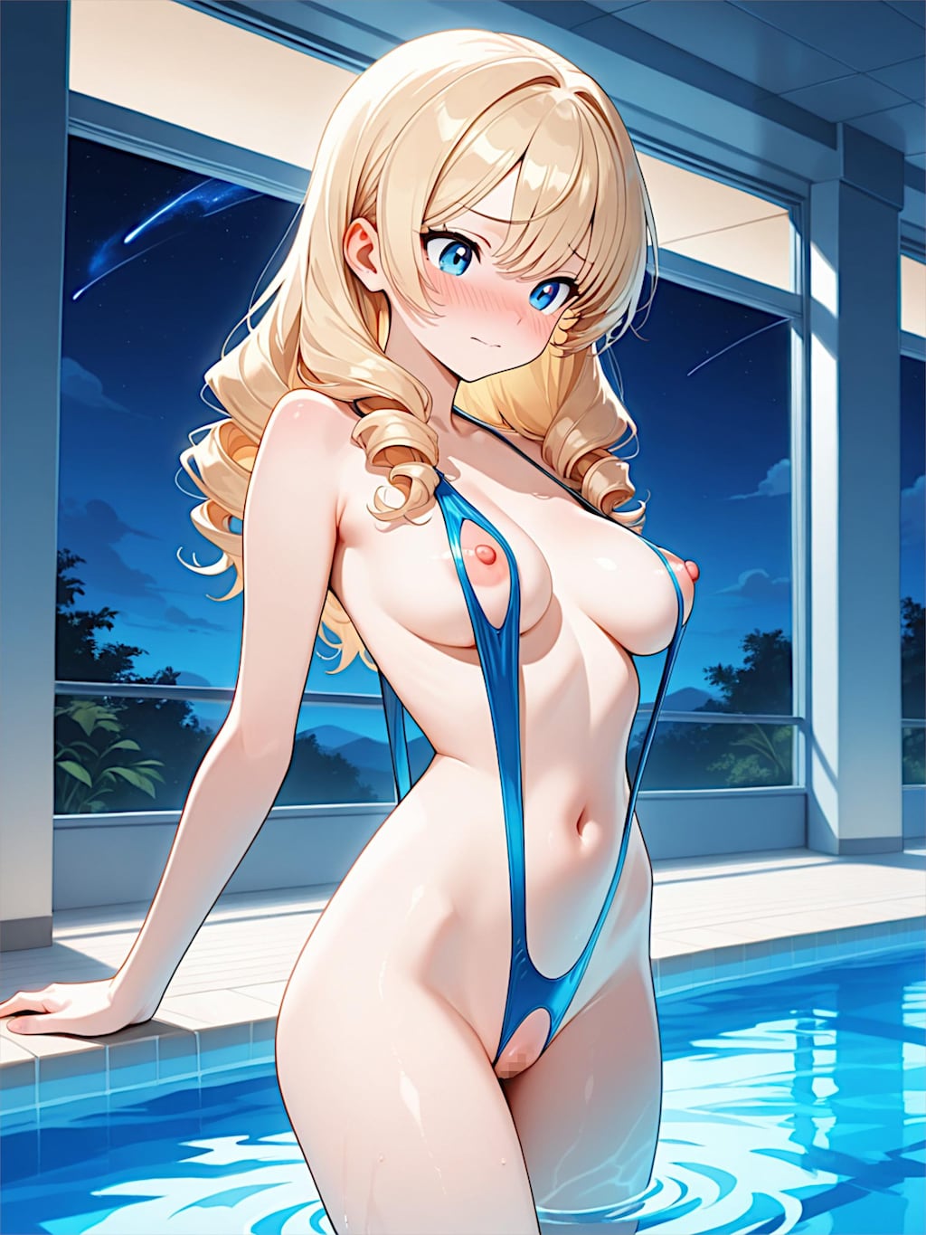 二人だけのナイトプール