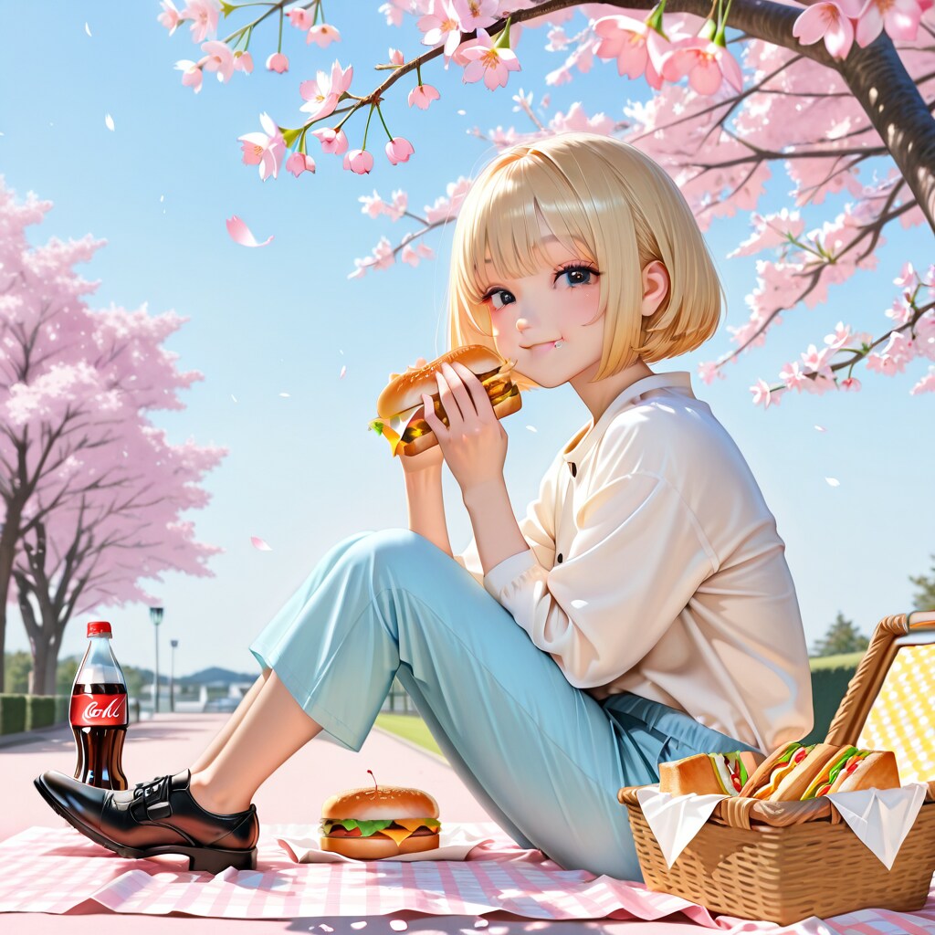 桜の木の下で