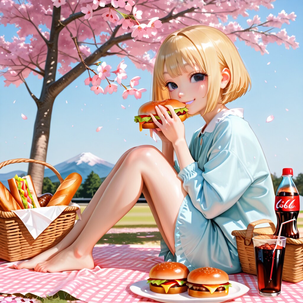 桜の木の下で
