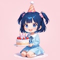 お誕生日のケーキ🎂を届けてくれた✨ 3枚目