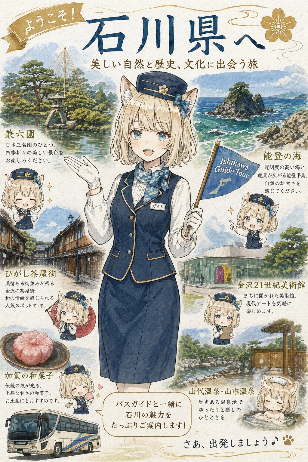 石川県ツアー | の人気AIイラスト・グラビア