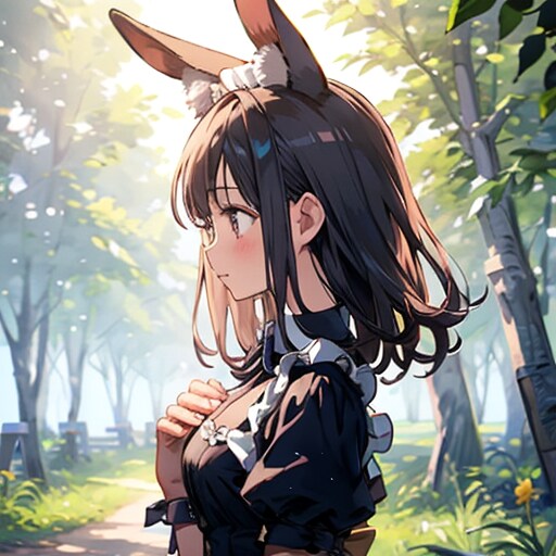 うさぎ耳メイドさん250620 | の人気AIイラスト・グラビア