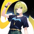 緑髪娘（712） 4枚目