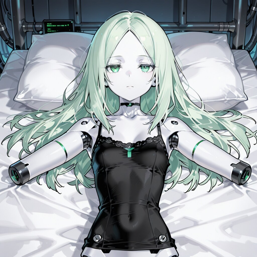 メンテナンス中のアンドロイドちゃん