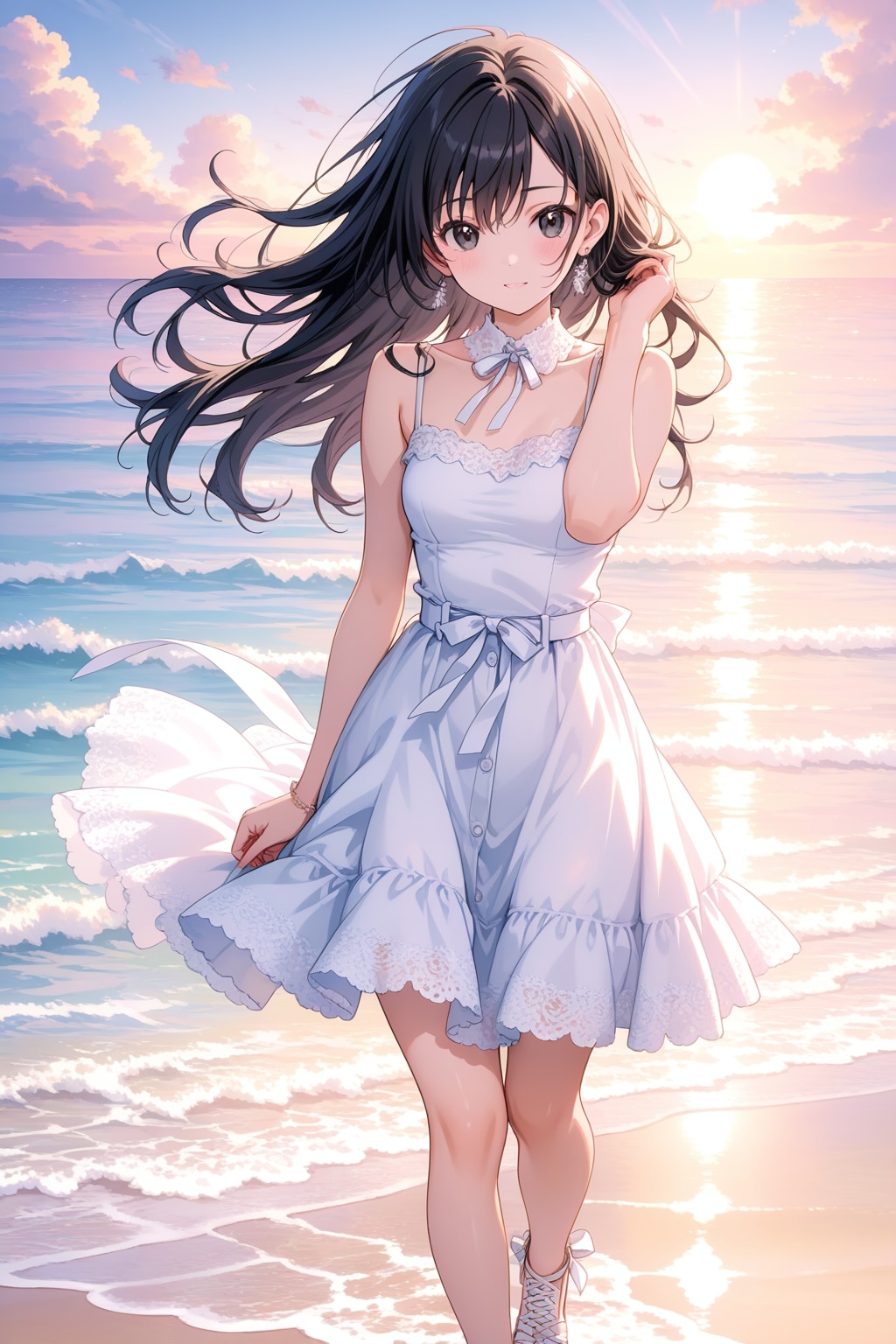 LARIMARでワンピ少女