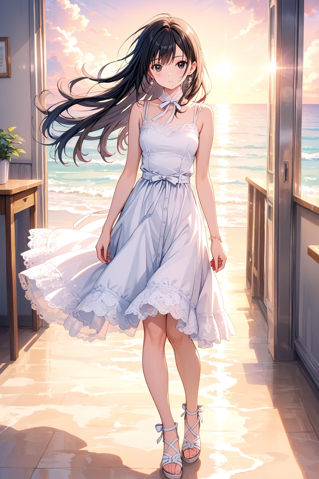 LARIMARでワンピ少女