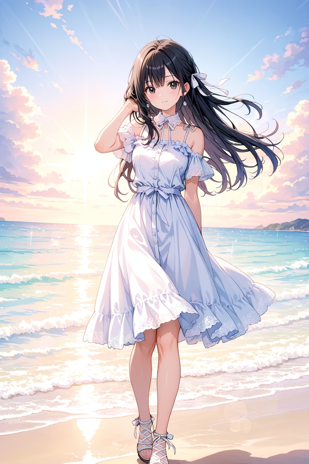 LARIMARでワンピ少女 | の人気AIイラスト・グラビア