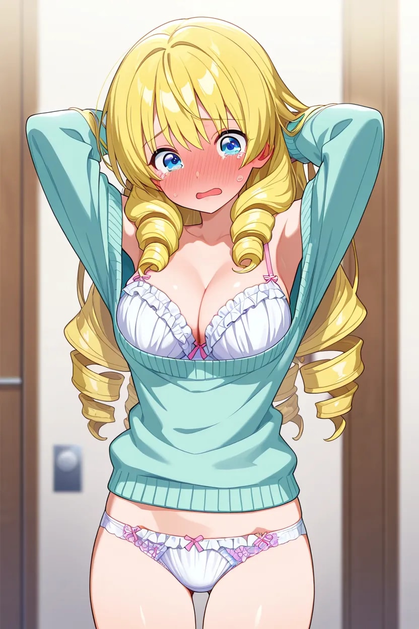 オフショルセーター着せておもちゃに