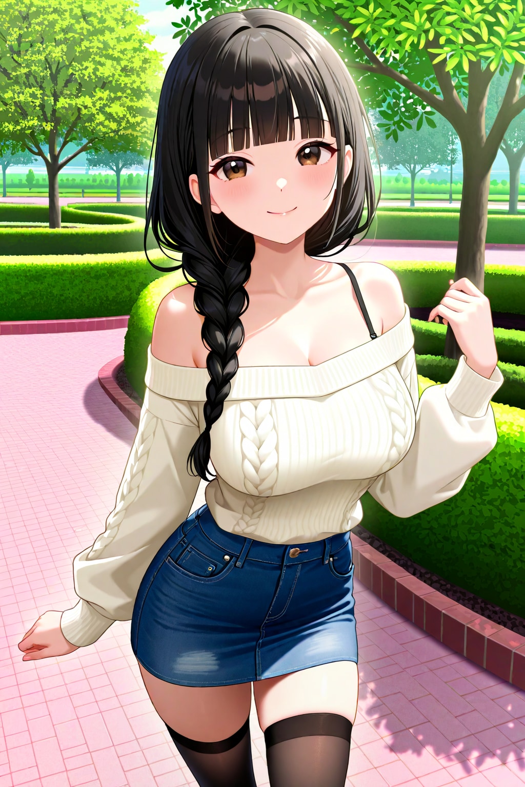 サキちゃんの髪型を変えてみる