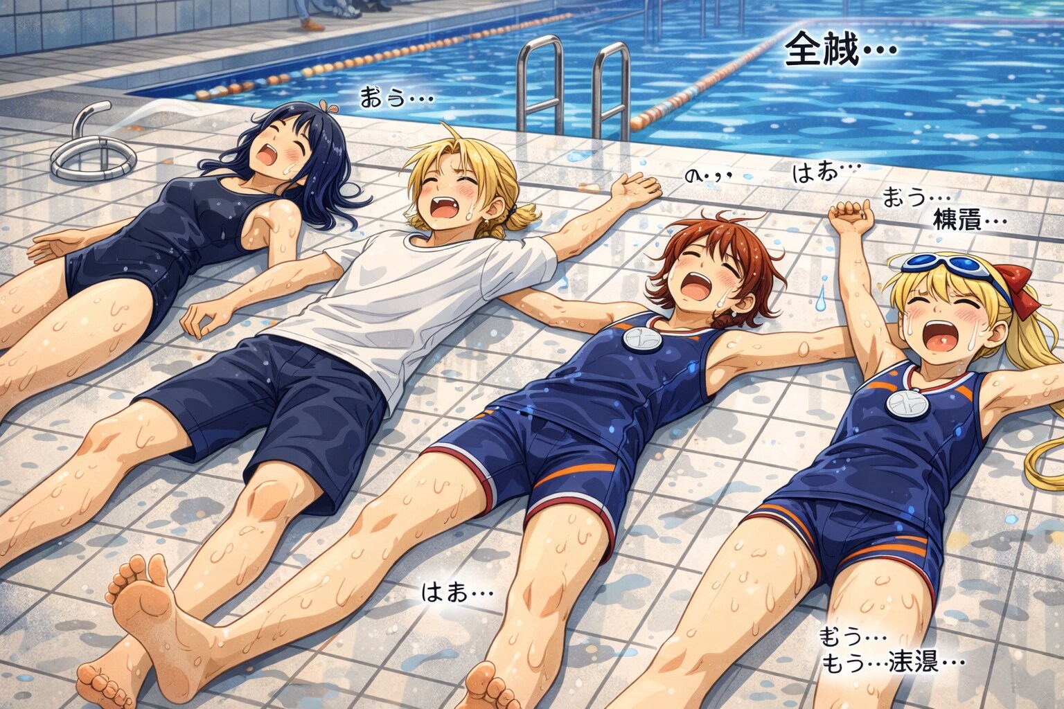 マスターズチーム火野神社水泳部結成!!20 | の人気AIイラスト・グラビア
