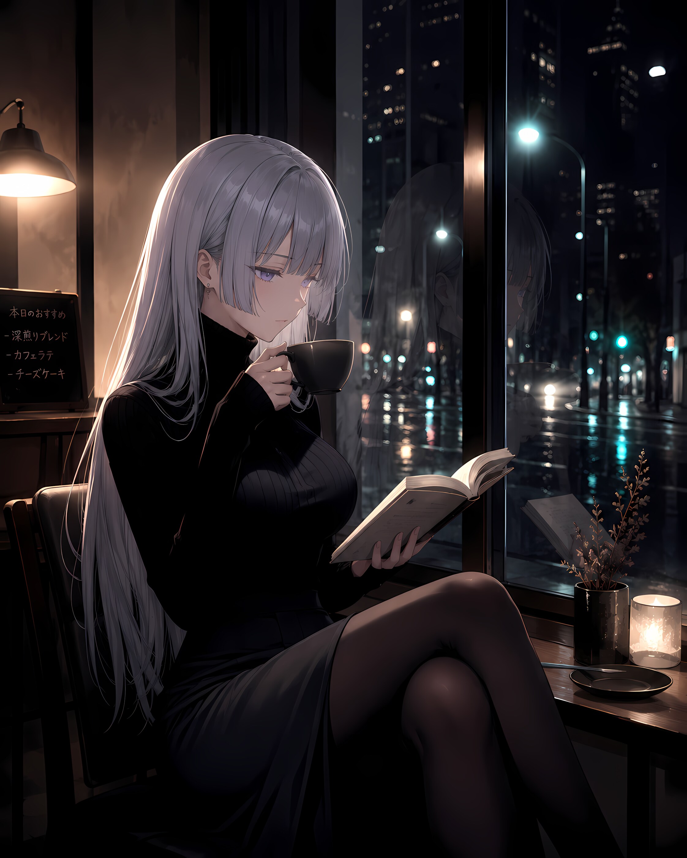 読書中