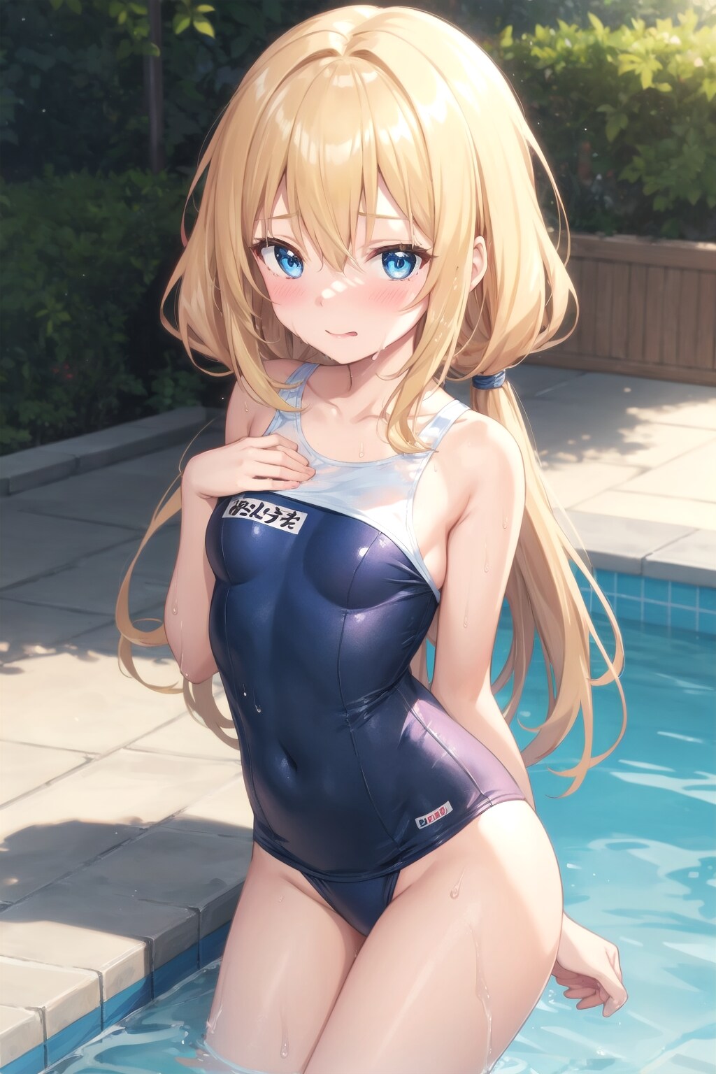 スク水な金髪ちゃん